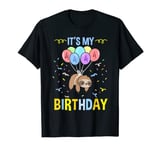 Its My 4th Birthday Sloth T-Shirt