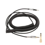 Hörlurslindad kabel HiFi 3,5 mm till 2,5 mm stereoljudlindad kabel för Sennheiser HD6 HD7 HD8 HD515 HD518 HD558 HD598