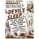 Wee Blue Coo The Devils Sleep Bennies Phenos Drugs 1950's Art Print Poster Wall Decor 12X16 Inch