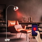 Lumière Arc Lampadaire Smart RGB LED App Chromé Bille Mobile