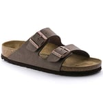 Birkenstock Arizona Birko Flor, Mules Homme, Moka Nubuck (Mocca Birko-Flor® Nubuck) - 48 (Etroit)