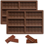 Maxentico Moule Tablette Chocolat Moule Silicone Tablette de Chocolat Profond...