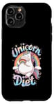 Coque pour iPhone 11 Pro Unicorn Diet Magical Rainbow Unicorn Princess