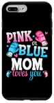 iPhone 7 Plus/8 Plus Pink Or Blue Mom Loves You Boxing Gender Reveal Party Case