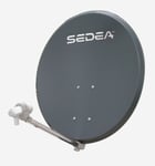 Antenne Parabole Sedea 85 EASY acier Anthracite + LNB