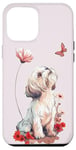 Coque pour iPhone 12 Pro Max Shih Tzu Papillon Chiens Mignons Shih Tzu