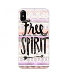 Coque Iphone XS MAX free spirit aztec boheme pastel