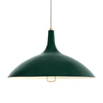 GUBI-1965 Loftslampe, Messing/ Grøn