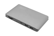 DIGITUS - dockingstation - USB-C 3.1 Gen 1 / Thunderbolt 3 - 2 x DP - 1GbE