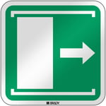 BRADY ISO Safety Sign - Door slides