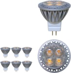 Ampoule LED MR11 GU4 spot 3 W 12 volts Super Bright 280LM 30 ° Angle de faisceau Blanc froid 6000K Lot de 6 unités