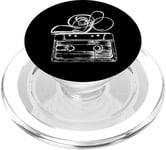 Love Retro Mixtape 80's Blank Cassette Tape Shirt Cadeaux PopSockets PopGrip pour MagSafe