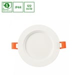 Dure 3 Max Downlight 18W - Neutral Vit, 230V, 110°, IP44, IK06, Ø190x30, Vit, Rund - Dimbar : Inte dimbar, Kulör : Neutral