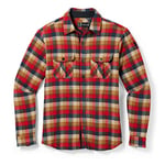 Smartwool Men's Anchor Line Shirt Jacket, RHYTHMIC RED PLAID, Medium