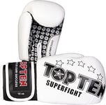 TopTen Superfight 3000 Gants de Boxe Blanc 10 oz