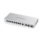 Zyxel Multi-Gig 12-Port Unmanaged Switch with 2-Port 2.5G and 2-Port 10G SFP+ Desktop/Wallmount [XGS1010-12]