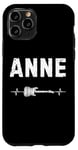 Coque pour iPhone 11 Pro Anne Guitare Battement De Coeur Musique Guitariste