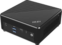 MSI Cubi N ADL Intel N200 Barebone, NUC, SFF, Mini Computer, HTPC, (NO RAM, NO Storage, NO OS), UHD Graphics/Type C/HDMI/DisplayPort/Dual LAN/WiFi 5/BT 5.1/VESA