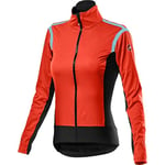 CASTELLI 4520554-656 ALPHA RoS 2 W L. JKT Women's Jacket Fiery Red/Black-Celeste XL