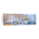 Impression sur Toile 160x50cm Tableaux Image Photo La Havane Ancien Voitures