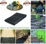 10m X 1m Heavy Duty Weed Control Woven Fabric Ground Cover Mulch Membrane Mat