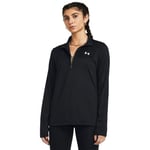 Under Armour Tech 1/2-Solid, T-shirt de sport respirant pour femme, T-Shirt manches longues avec col zippé