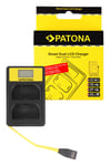 Patona Smart Dual LCD USB Lader for Canon LP-E6 EOS 5D 60D 60Da 6D 7D EOS70D EOS-70D LP-E6 15060141583 (Kan sendes i brev)