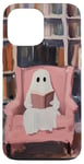 iPhone 13 Pro Max Cute Reading Ghost Pink Book Lover Bookish Library Art Case