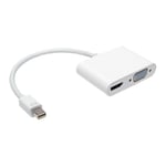 Adaptateur On Earz Mobile Gear Mini DisplayPort vers HDMI+VGA pour Mac blanc