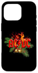 Coque pour iPhone 16 Pro AC/DC Christmas Wish List Logo flamboyant avec clochettes