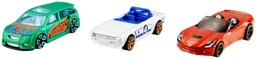 Hot Wheels Coffret 3 véhicules, jouet pour enfant de petites voitures miniatures, modèle aléatoire, K5904