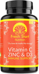 Vitamin C and Zinc Tablets with Vitamin D3 for Maintenance of Normal Immune 180