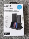 Sony XPERIA 5 Smartphone, Precision Slim Standing Book Case by  Roxfit. Black. 