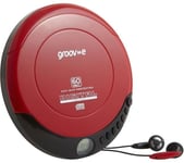 Groov-E Retro GV-PS110-RD Personal CD Player - Red