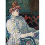 Toulouse-Lautrec Madame Marthe X Painting Premium Wall Art Canvas Print 18X24 Inch