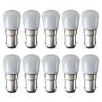 10 X LED Ampoule Mini Tubes T23 2W BA15d B15d Mat 2 Watt Blanc Chaud 3000K