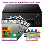 Craft & Papercraft A4 Multi-Function Printer Bundle, Ink & Cardstock.