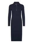 Tommy Jeans Tjw Half Zip Rib Polo Dress Marinblå