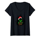 Womens Sandy Claws V-Neck T-Shirt