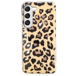 Deco Samsung Galaxy S23 Plus skal - Galvaniserat Leopardmönster Brun