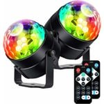 Aafgvc - Projecteurs pour scène Boule Disco Lumières Disco 2 Pack,Lumière Soirée Lampe de Scène éclairage de Discothèque Projecteur Effet Spot Stade