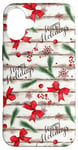 iPhone 16 Plus White Red Green Xmas Pattern For Happy Holidays Christmas Case