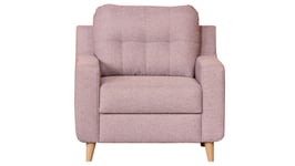 Fauteuil en tissu MIDLAND coloris rose