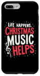 iPhone 7 Plus/8 Plus Cute Musical Christmas Life Happens Christmas Music Helps Case