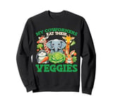 Funny Zoo Keeper My Coworkers Eat Their Veggies Sweatshirt