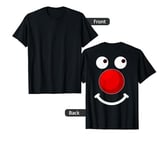 Retro Red Big Nose Funny Day Kids 2024 Print On Back Meme T-Shirt