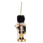 Christmas Tree Decorations Bauble Nutcracker Pendant Black Gold 1x sent 2538036