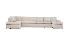 Scandinavian Choice Crazy U-soffa XXL Divan Höger - Beige Grå,Beige