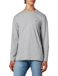 GANT Men's REG Shield LS T-Shirt, Grey Melange, XL