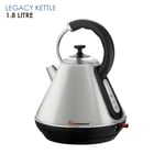 1.8L Cordless Electric Kettle Fast Boil Stainless Steel 360 Swivel Base Silver